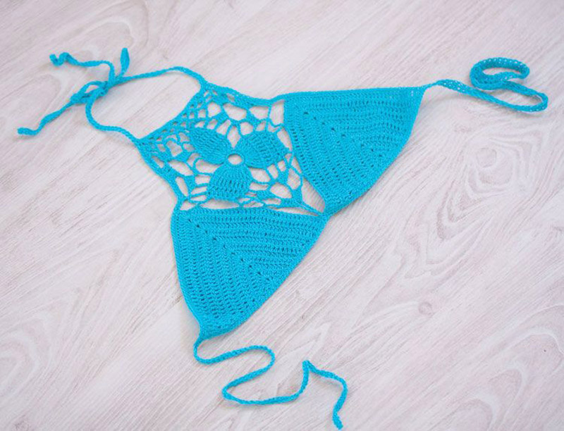 Women's crochet bikini swimsuit, crochet beach swimsuit