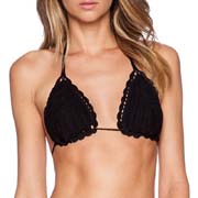 Open back crochet bikini swimsuit, crochet bikini underwear, beach vacation halter top